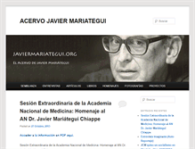 Tablet Screenshot of javiermariategui.org